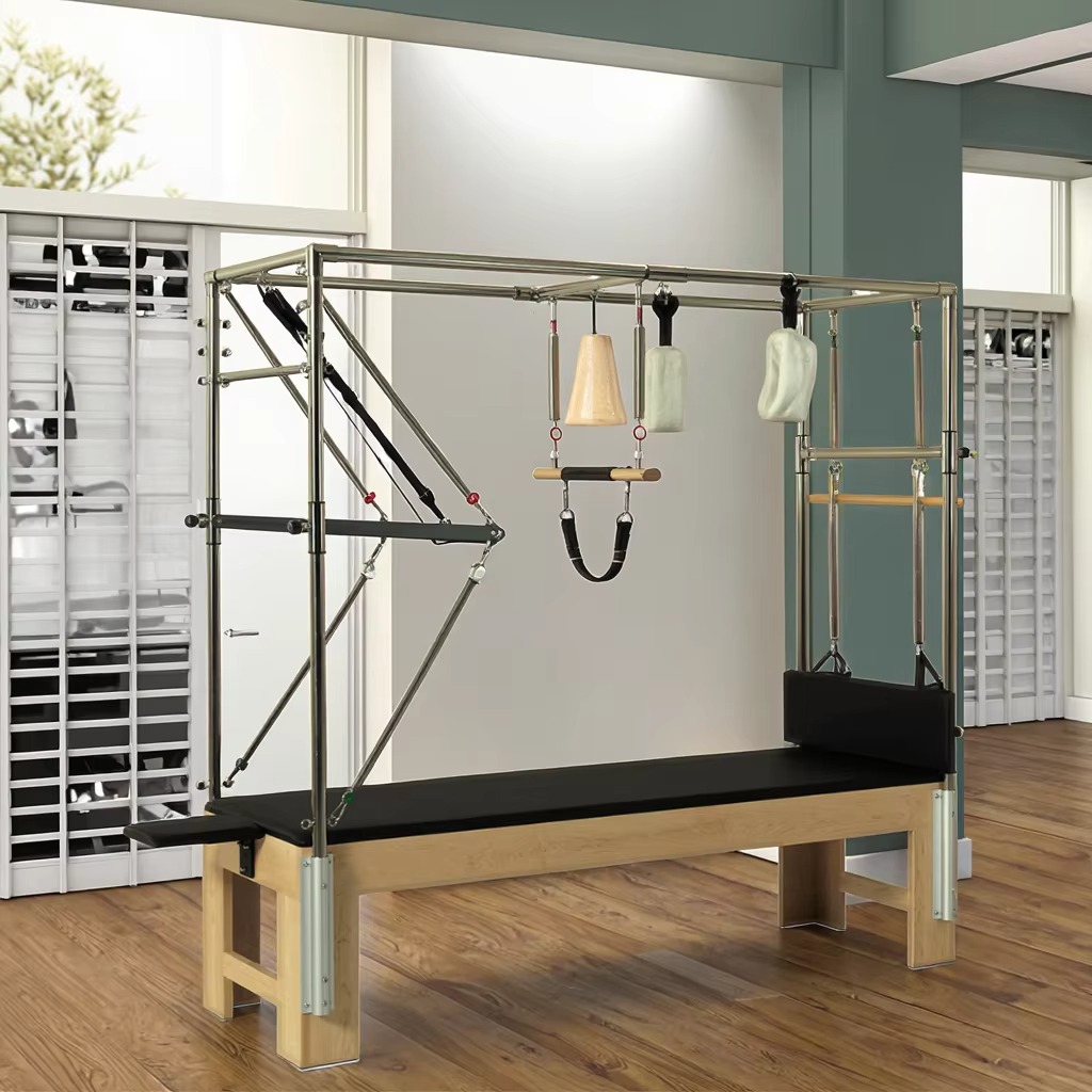 Yoga Fitness Usa - Professionelles kommerzielles Yoga-Trainingsgerät für Zuhause, Fitness-Eichen-Pilates-Reformer-Ausrüstung