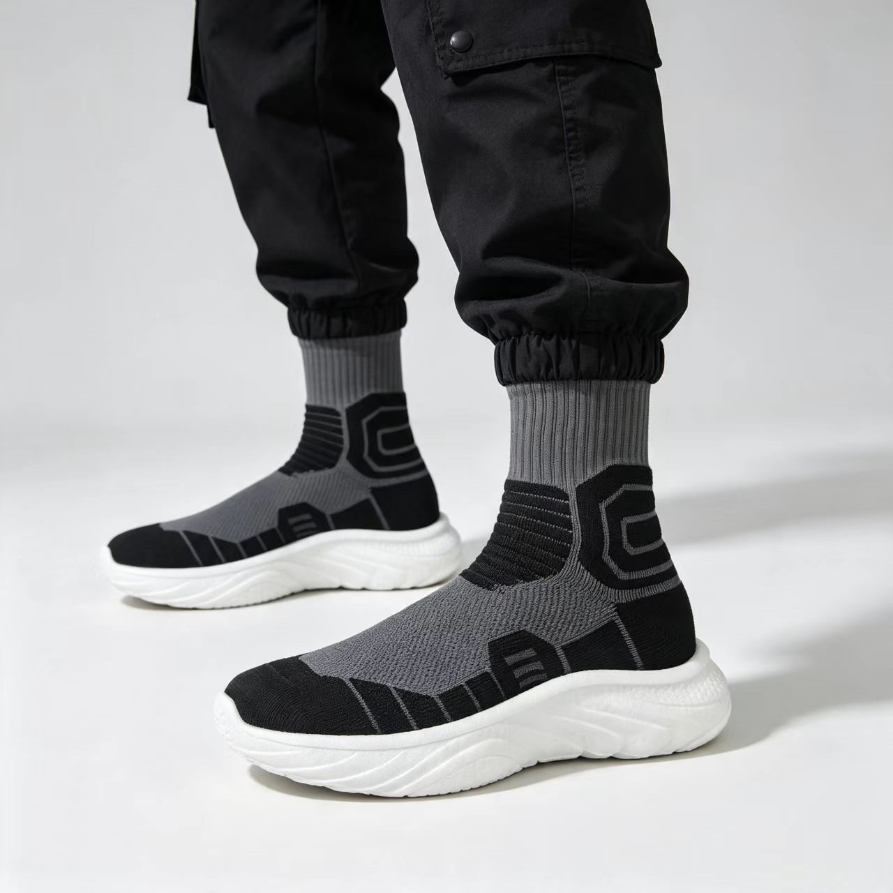 Yoga Fitness For Men - MWY Herren High-Top Socken-Trainingsschuhe Atmungsaktive Sneakers