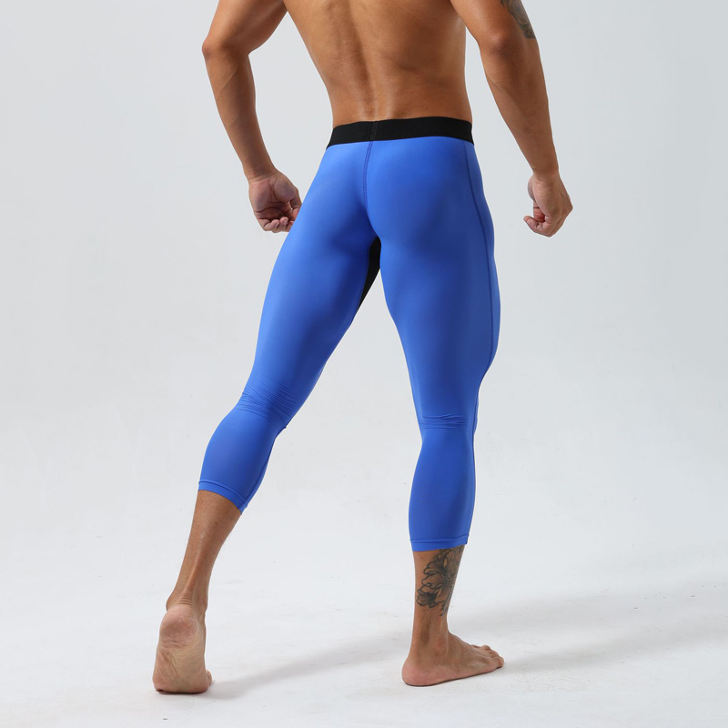 Yoga Fitness For Men - Herren High-Waist Kompressions-Leggings Schnelltrocknend Superelastisch Basketball-Training