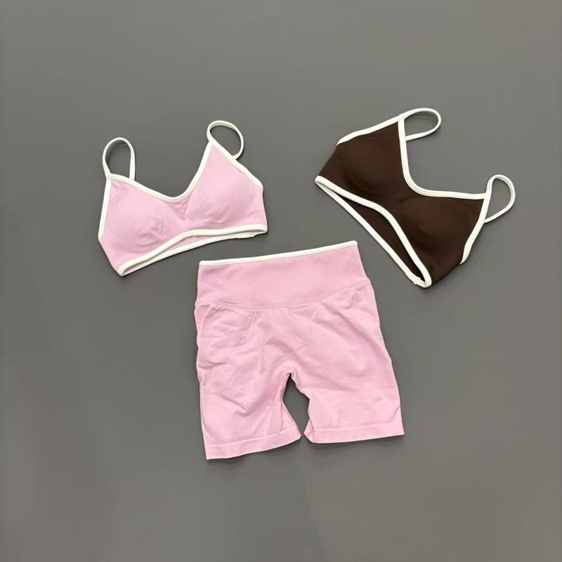 Ignite Yoga Fitness - 2-teiliges Fitness-Set für Damen Hochelastische Bauchkontroll-Shorts