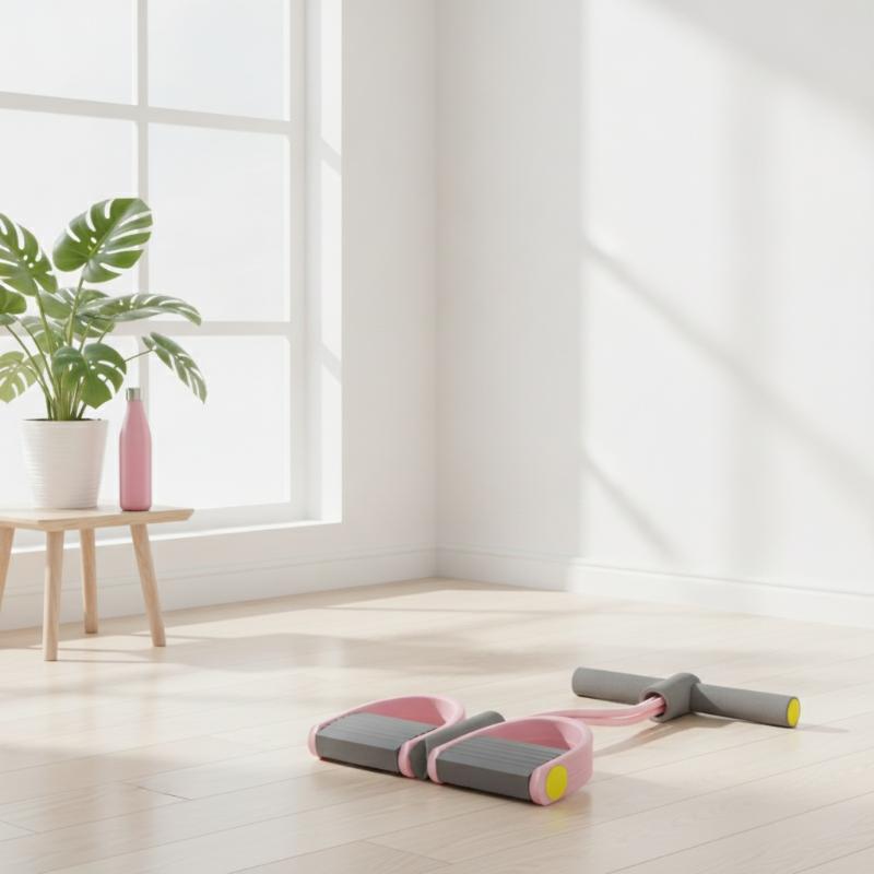 Yoga Fitness Gear - 4-Röhren Elastisches Zugseil Yoga-Pedal Widerstandsbänder Langlebiges