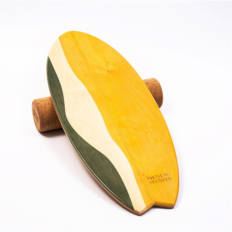 Fischförmiges Holz-Surf-Balanc – Yoga Fitness Gear Bewertung und Preis