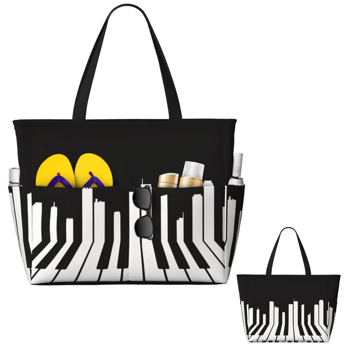 Piano City Music Strandtasche, – Yoga Fitness Music Bewertung und Preis