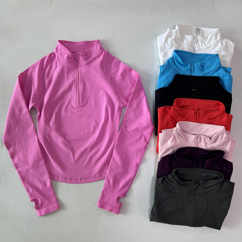 No Logo Yoga-Jacke mit halbem  – Yoga Fitness Usa Bewertung und Preis
